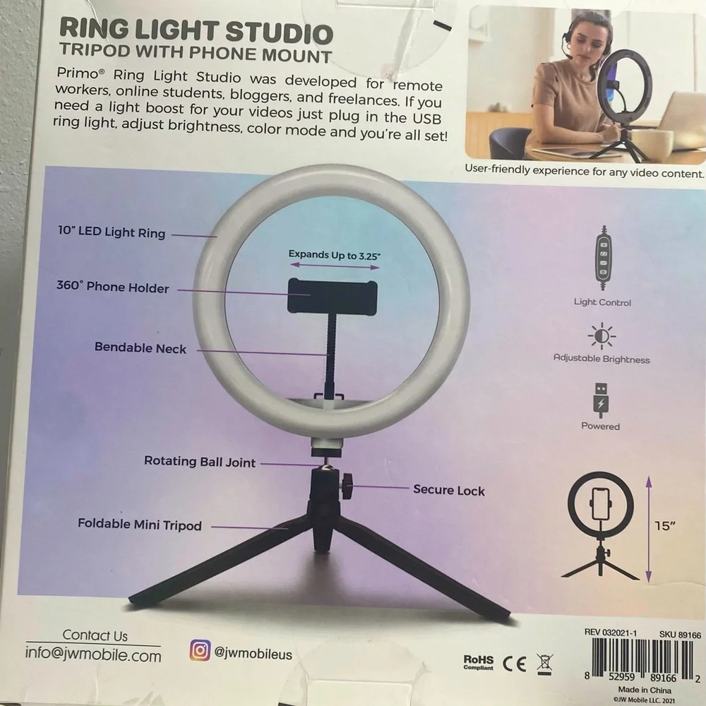 Ring Light Studio tripod with Phone Mount